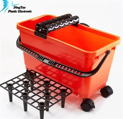 Očistite trojno vedro za pranje z ročajem